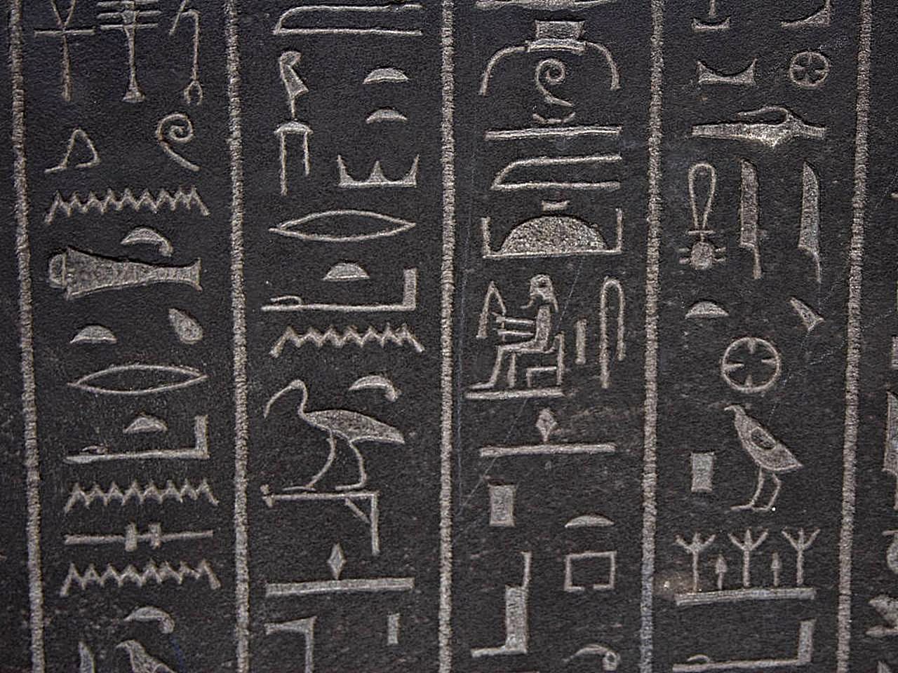 Egyptian hieroglyphs